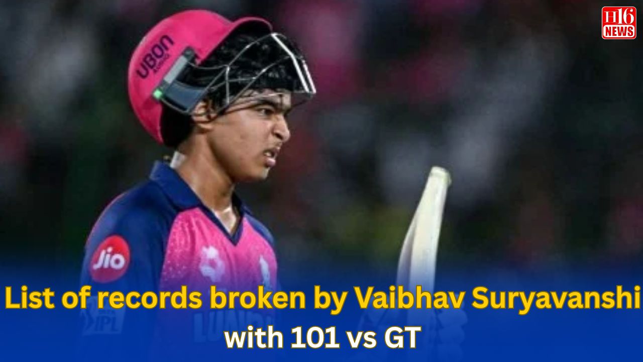 List of records broken by Vaibhav Suryavanshi with 101 vs GT